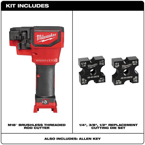 Milwaukee M18 18V Lithium-Ion Cordless Brushless Threaded Rod
