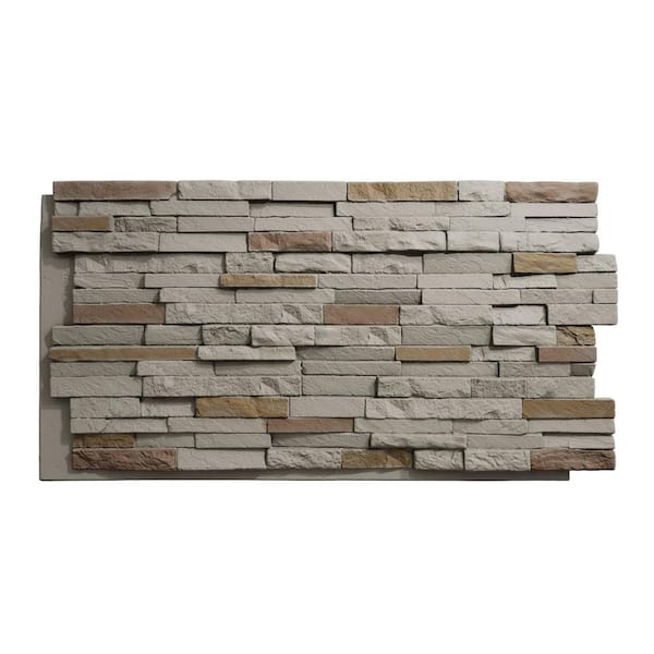 Ekena Millwork Everstone Eldorado Faux Stone 48 in. x 25 in. Polyurethane Siding
