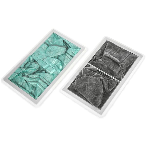 1-Micron Activated Carbon Inner Air Filter for Allergen and Odor Removal, 2-Pack (for 400 CFM Air Filtration Systems)