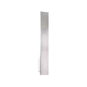 Vesta 24 in. 1 Light 24-Watt Brushed Nickel Integrated LED Wall Sconce