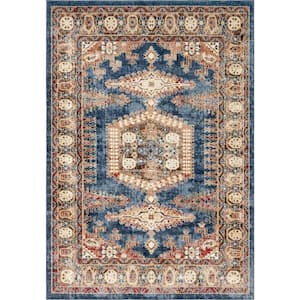 Utopia Larissa Blue 6' 1 x 9' 0 Area Rug