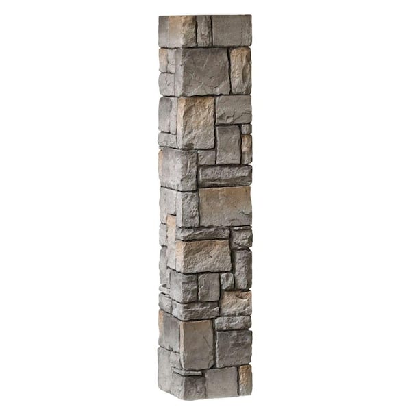 ProWood 8-1/4 in. x 8-1/4 in. x 3-1/2 ft. Composite Gray Cobblestone Fence Postcover