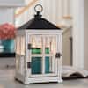 Candle Warmers Etc 13 in. Weathered White Candle Warmer Lantern WLWHT - The  Home Depot