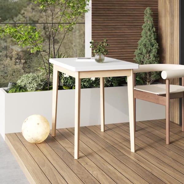 31.5 in.-47.2 in. W White Rectangle Wood Coffee Table, Adjustable Folding Top, Dining Table, Solid Wood, Study Desk