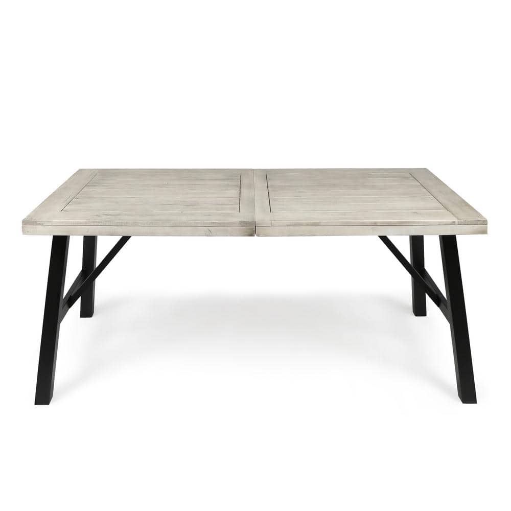  Grey Acacia Wood Outdoor Dining Table