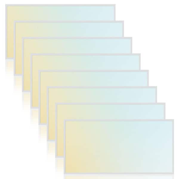 70-Watt 2x4 ft. LED Backlit Flat Panel Light, 5CCT, Up to 8500LM, 120º Beam, Dimmable 0-10V, IC & Damp Rated, ETL 8 Pack