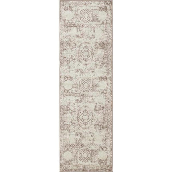 Unique Loom Bromley Wells Light Brown 2 ft. x 6 ft. 9 in. Area Rug