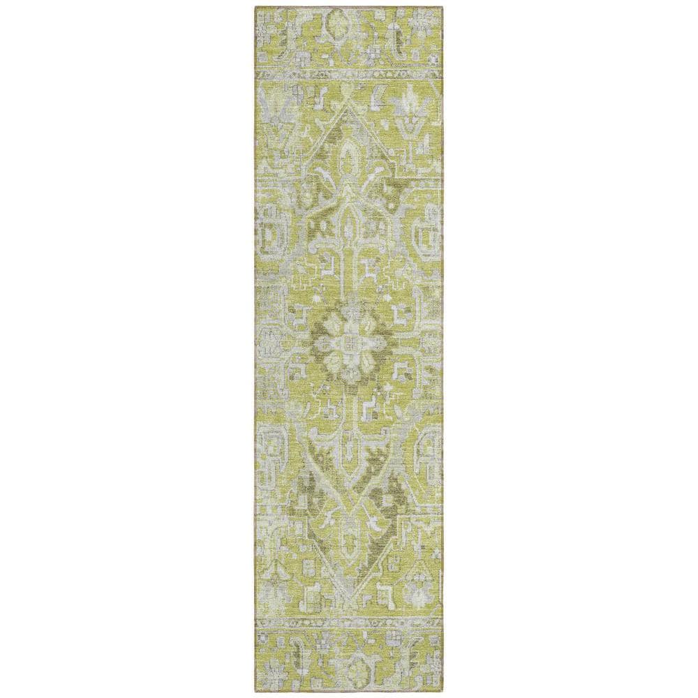 Artichoke Green 2 ft. x 8 ft. Woven Oriental Runner Indoor/Outdoor Area Rug price history on PriceWatchPro