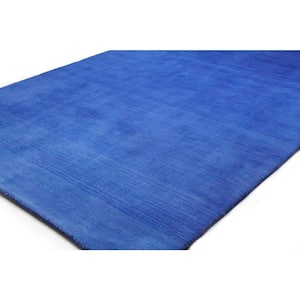 Contempo Cobalt 8 ft. x 10 ft. (7'6" x 9'6") Solid Contemporary Area Rug