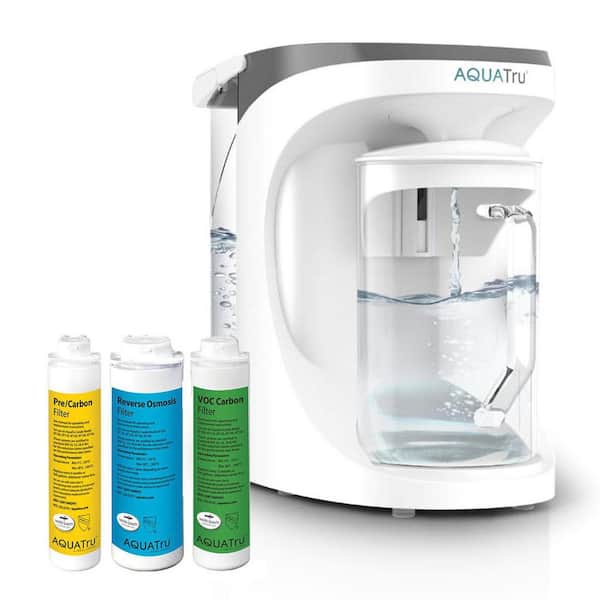 Carafe AT100 Countertop Water Purifier with Exclusive 4-Stage Reverse Osmosis Technology (No Plumbing Required) No BPA