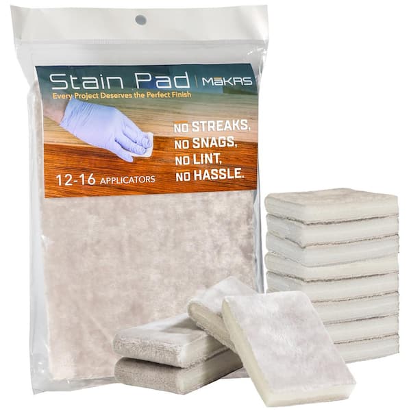 Applicator and More 10 in. Lambskin Floor Stain Pad with Block, Refill Pad  and Extension Pole 11001 - The Home Depot
