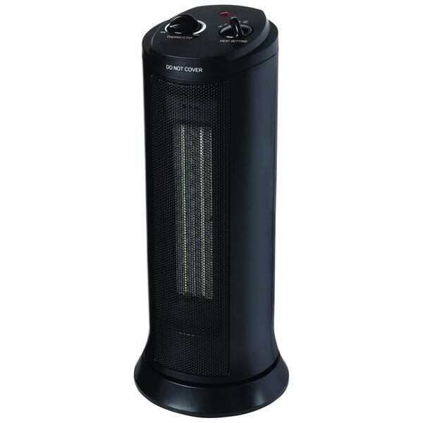 1500W Oscillating Ceramic Tower Electric Space Heater High Low Fan Setting