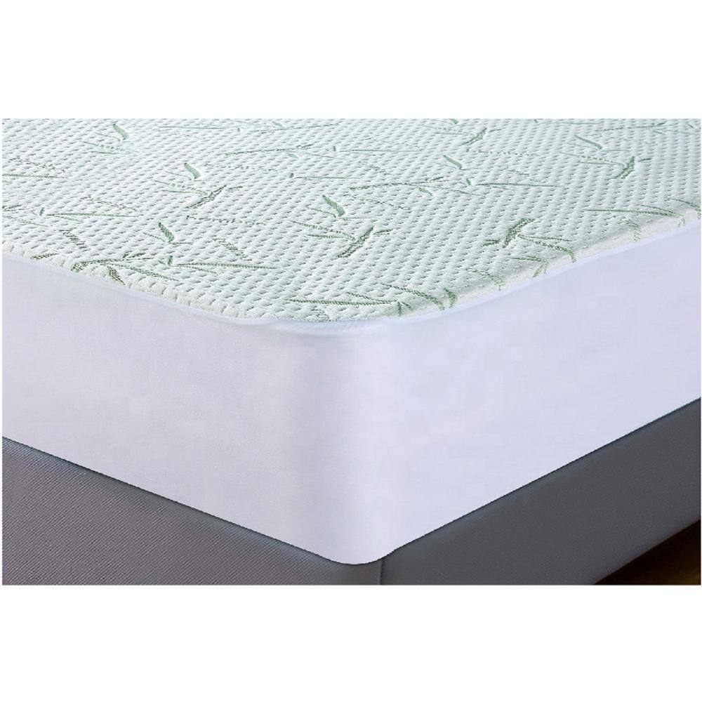 Full Size White Bamboo Waterproof Mattress Protector