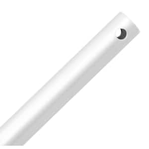48 in. White Extension Downrod