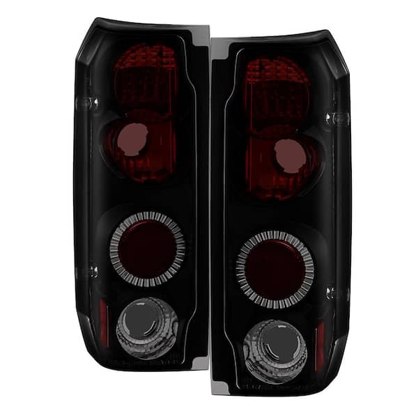 Ford F150 87-96 / Ford Bronco 88-96 Euro Style Tail Lights - Black Smoke
