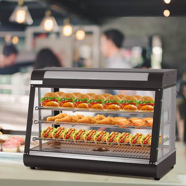110V Commercial Food Warmer 3 shelves Heat Food Pizza Display