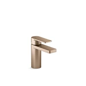 Parallel Single-Handle Bathroom Sink Faucet 0.5 Gpm in Vibrant Brushed Bronze