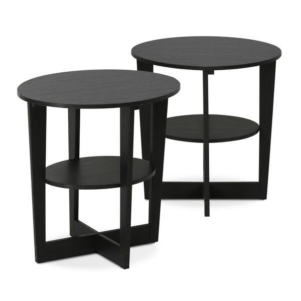 black oval end table