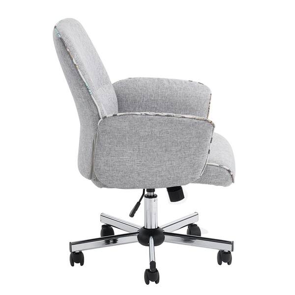 upholstered desk chair grey