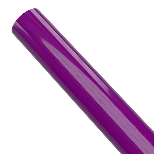 Formufit 1-1/4 in. x 5 ft. Purple Furniture Grade Schedule 40 PVC Pipe  (2-Pack) P114FGP-PU-5x2 - The Home Depot