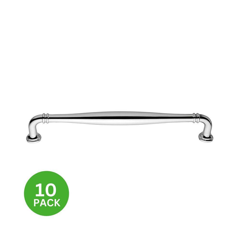 10-Pack Paris 8 in. (203 mm) Center-to-Center Traditional Polished Nickel Bar Drawer Pull price history on PriceWatchPro