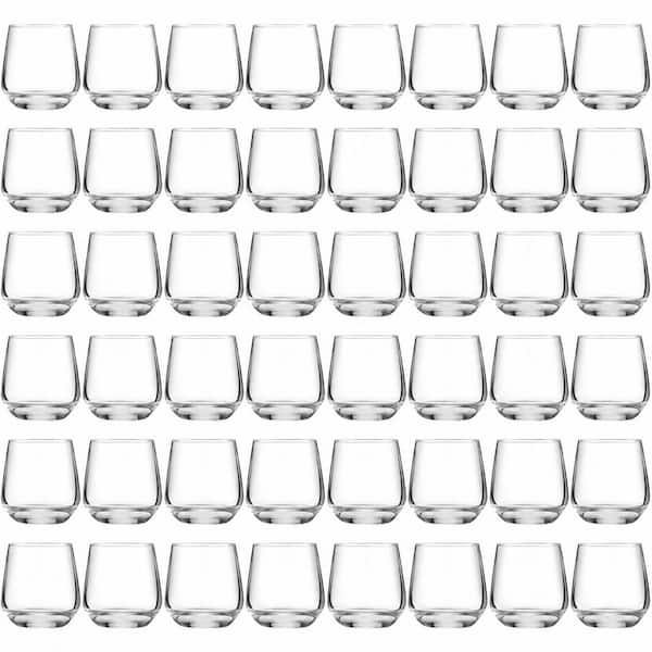 Whiskey Shot Glasses, 3.25 oz Tasting Cups with Tapered Rims, 48-Pack for Bars, Parties, and Events