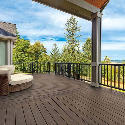 AZEK Composite Prime+ 5/4 in. x 6 in. x 16 ft. Grooved Dark Cocoa