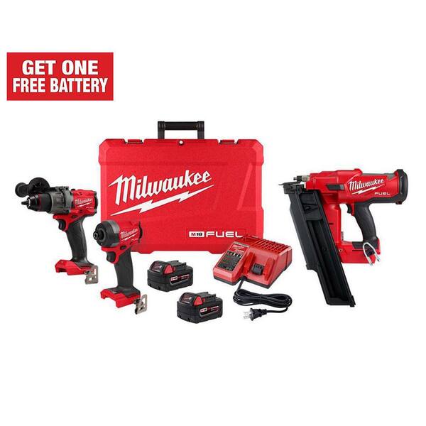 Milwaukee battery framing nailer home online depot