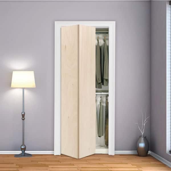 Steves & Sons 30 in. x 80 in. Flush Hardwood Unfinished Hollow