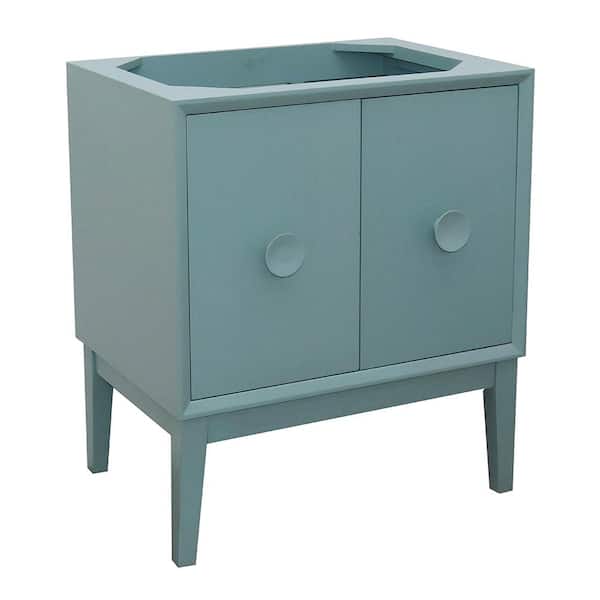 Bellaterra Home Stora 30 in. W x 21.5 in. D Bath Vanity Cabinet Only in Aqua Blue