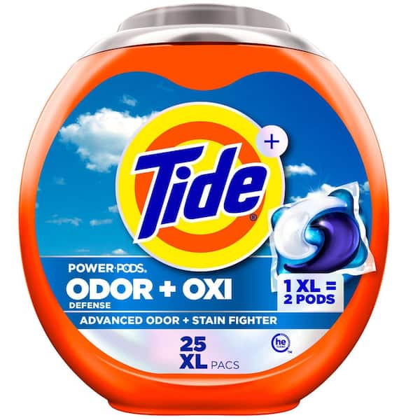 Ultra Oxi Odor Eliminators Unscented Laundry Detergent Pods, 25-Count