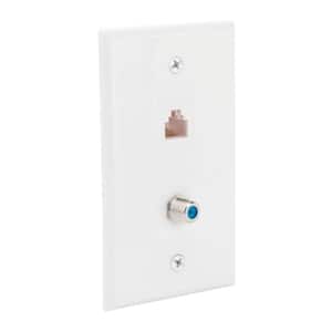 Network and Coax Wall Plate