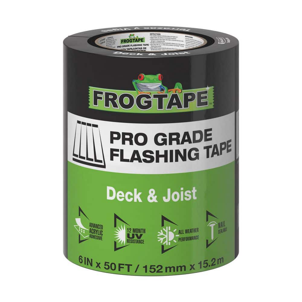 Frog Tape Pro Grade Deck and Joist Flashing Tape 6 in. x 50 ft-Black price history on PriceWatchPro