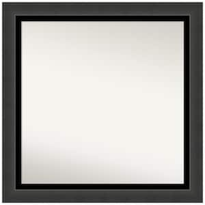 Tuxedo Black 31 in. W x 31 in. H Non-Beveled Bathroom Wall Mirror in Black