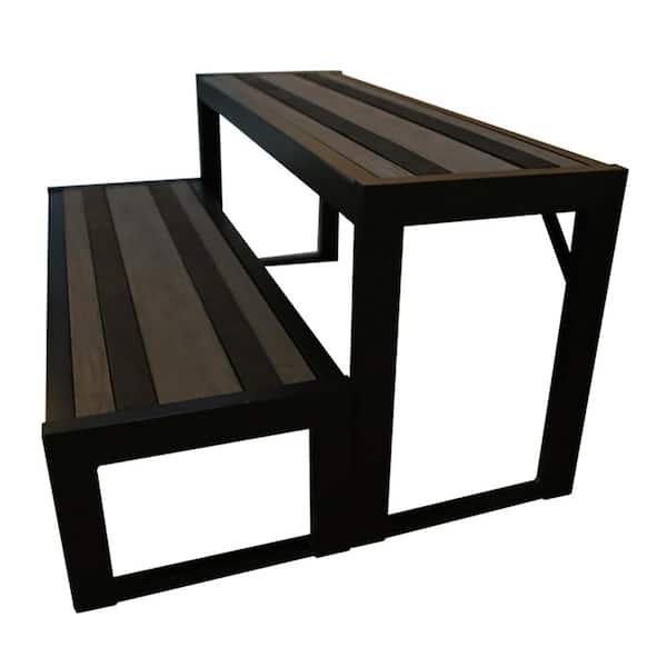 Cal Metro 30 in. Elite 2-Tier Metal Step in Coastal