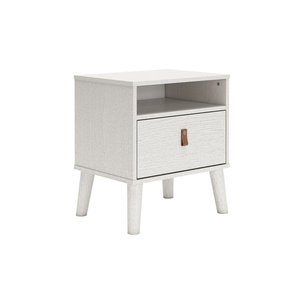 Aprilyn White 1 Drawer Nightstand