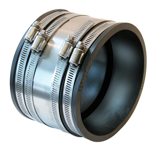 Fernco 4 in. x 4 in. PVC Shielded Coupling