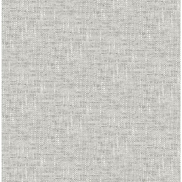 NuWallpaper Grey Poplin Textured Grey Wallpaper Sample