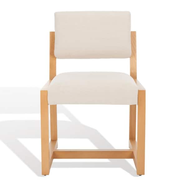 SAFAVIEH Galileo Beige 20 in. Solid Beech Dining Chair