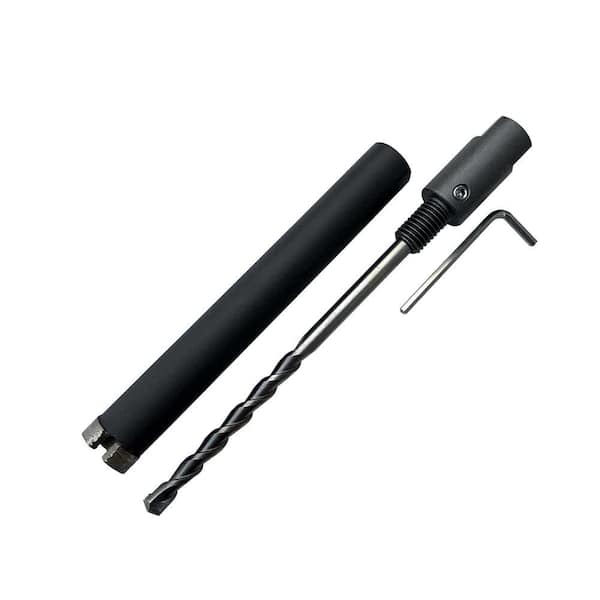 EDiamondTools 1 in. Dry/Wet Multipurpose Core Bit for Masonry Concrete and Stone #30/40 Diamond Grit with 5/8 in. 11-Female Pilot Bit
