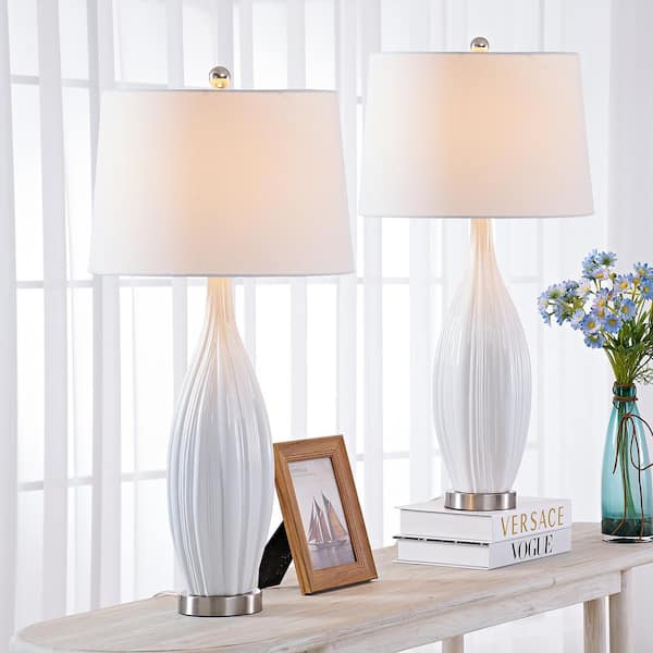 Sacramento 31 " Standard White Porcelain Table Lamp Set (Set Of 2) (Set of 2)