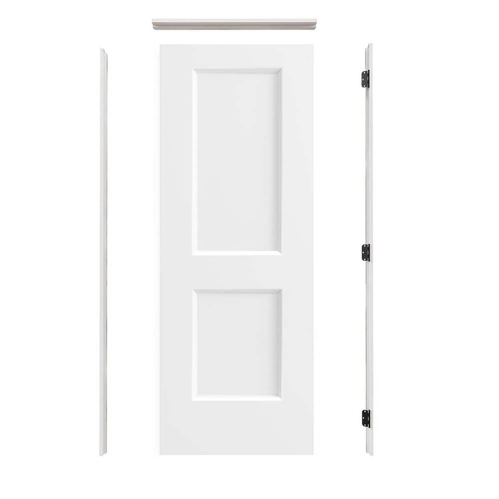 Assembly Required 28 in. x 80 in. 1-Panel Left White Hollow Core Wood Interior Prehung Door Kit+ Quick Assemble Jamb price history on PriceWatchPro