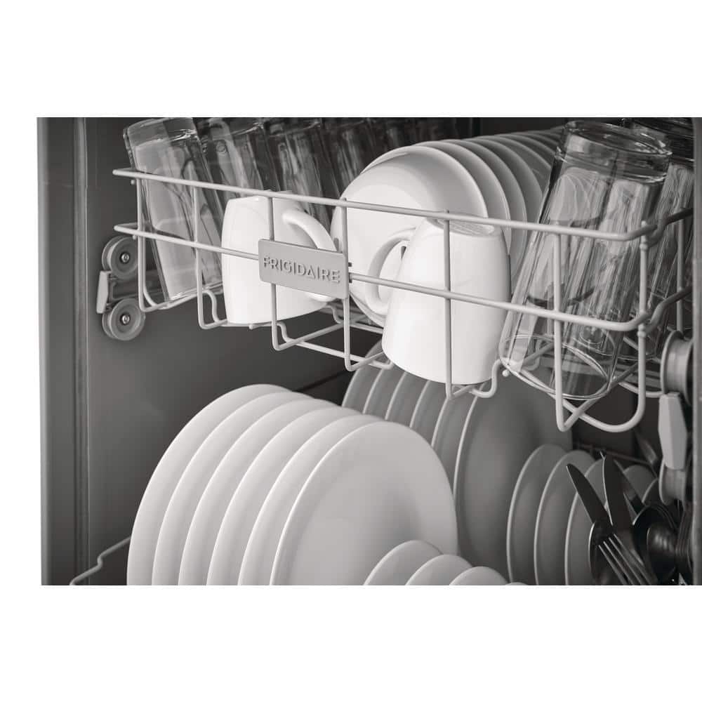 Frigidaire 24" Black Front-Control Built-In Dishwasher