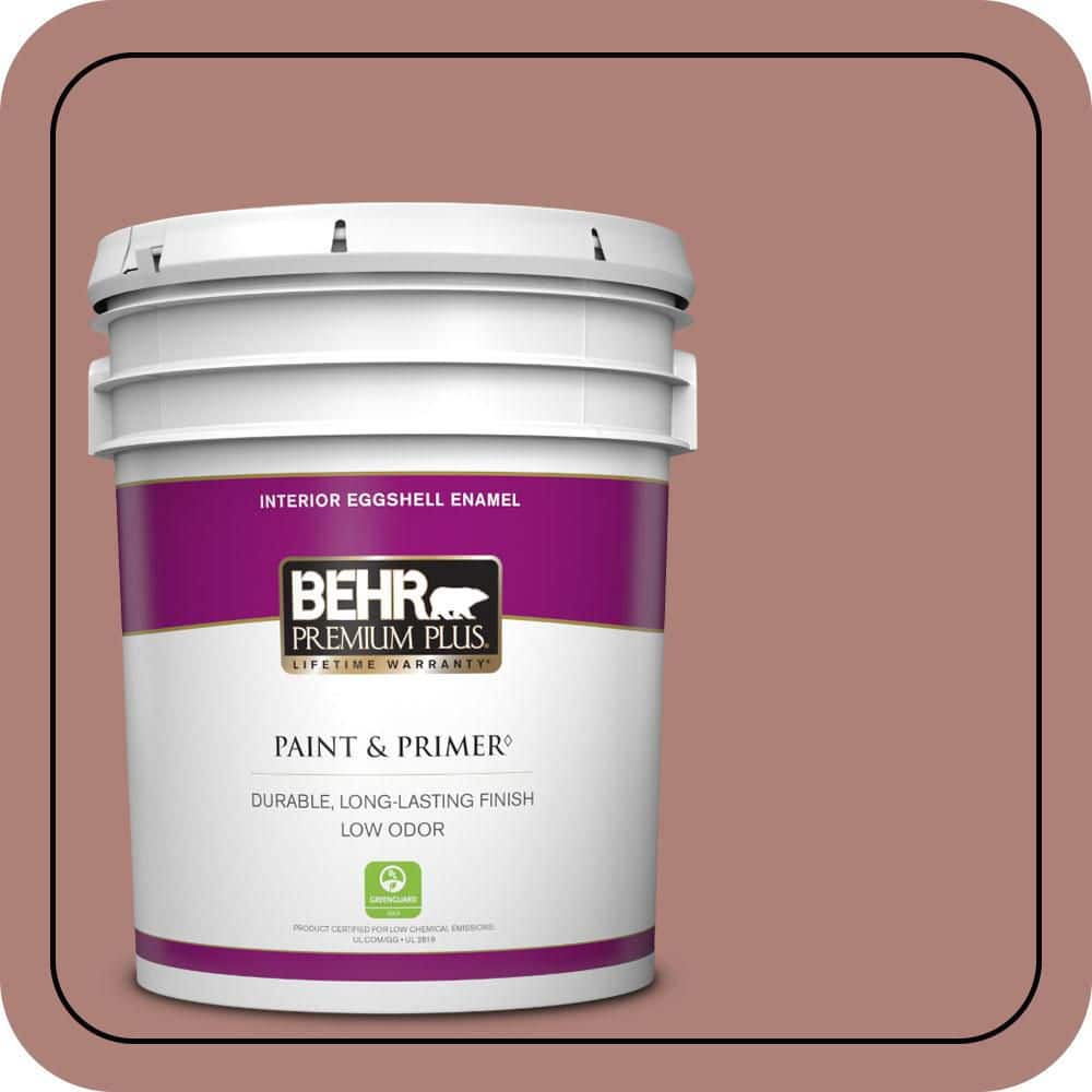 5 gal. #S170-5 Smoke Bush Rose Eggshell Enamel Low Odor Interior Paint & Primer price history on PriceWatchPro