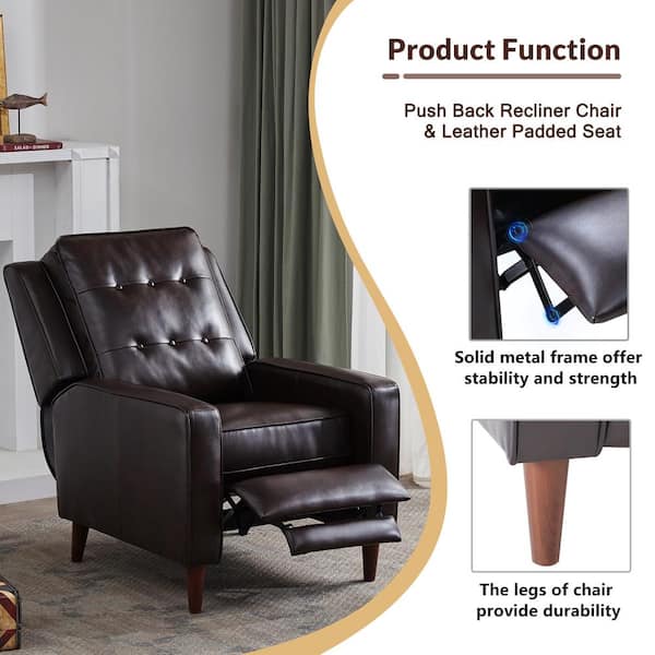 ridgewood leather pushback recliner costco