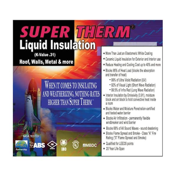 Unbranded Super Therm Ceramic liquid insulation, 5-Gal. Pail-DISCONTINUED