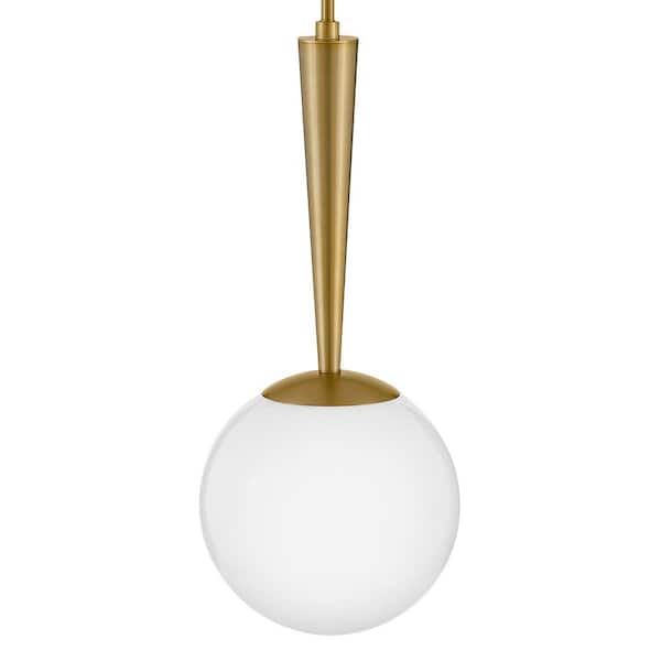 LARK - Izzy 1-Light Lacquered Brass Globe Pendant Light