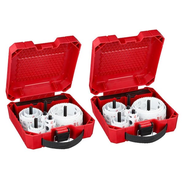 ❷ダブルヘッダーとゴーストワイヤーのセット Milwaukee Hole Dozer General Purpose Bi-Metal Hole Saw Set (40