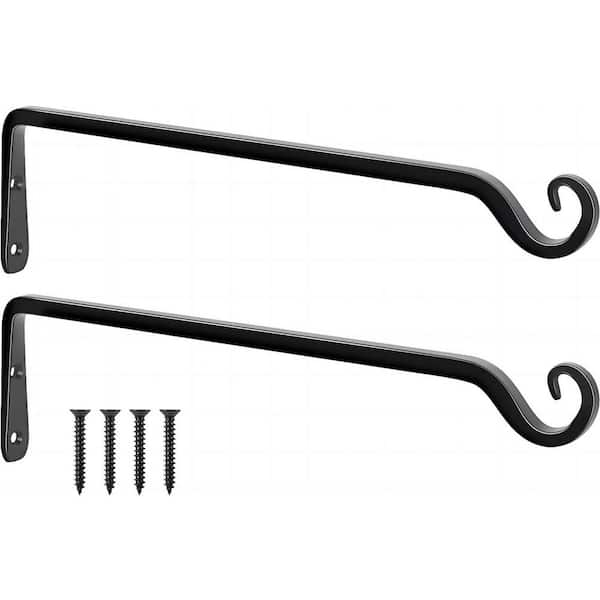 Cubilan 15 in. Hand-Forged Hanging Plant Bracket, Heavy-Duty Metal Plant  Hangers (2-Pack) B08G4JMXP5 - The Home Depot