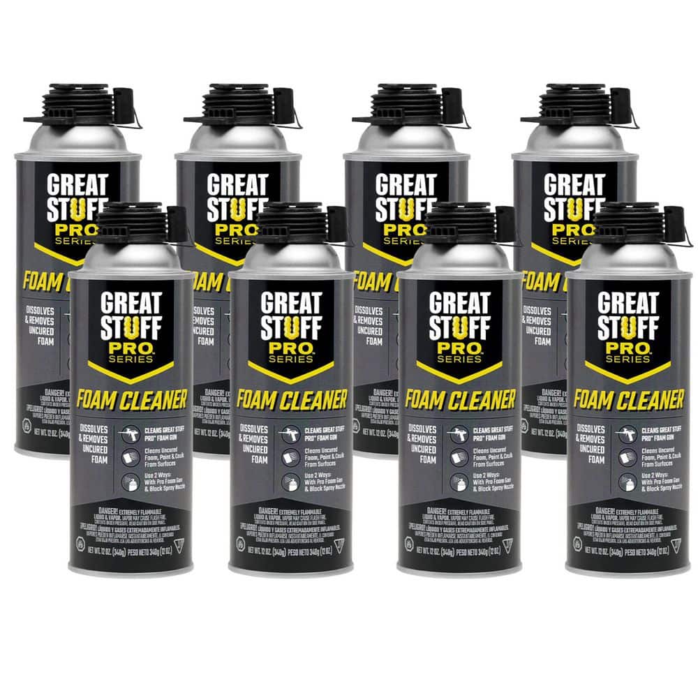 12 oz. Insulating Spray Foam Sealant Dispensing Gun Cleaner (8 Pack)